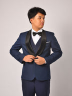 Arthur Navy Tuxedo Suit