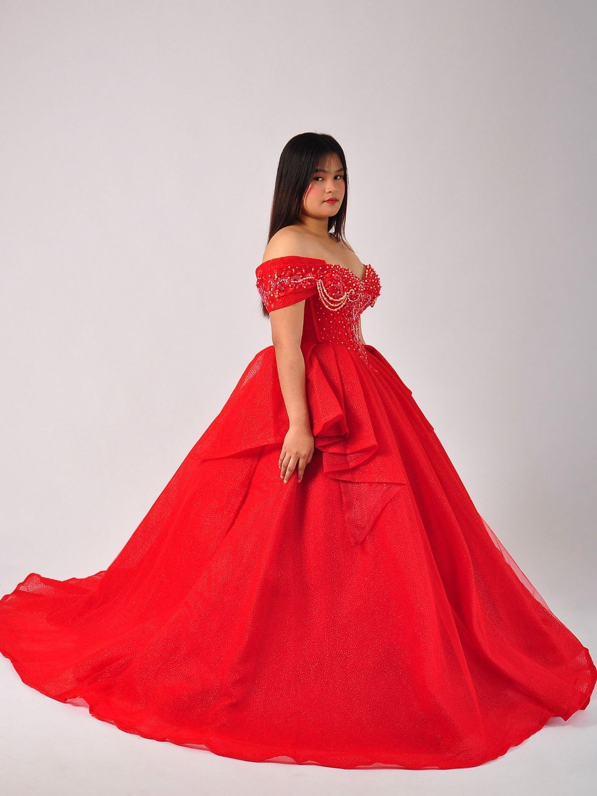 Desiree Red Ball Gown